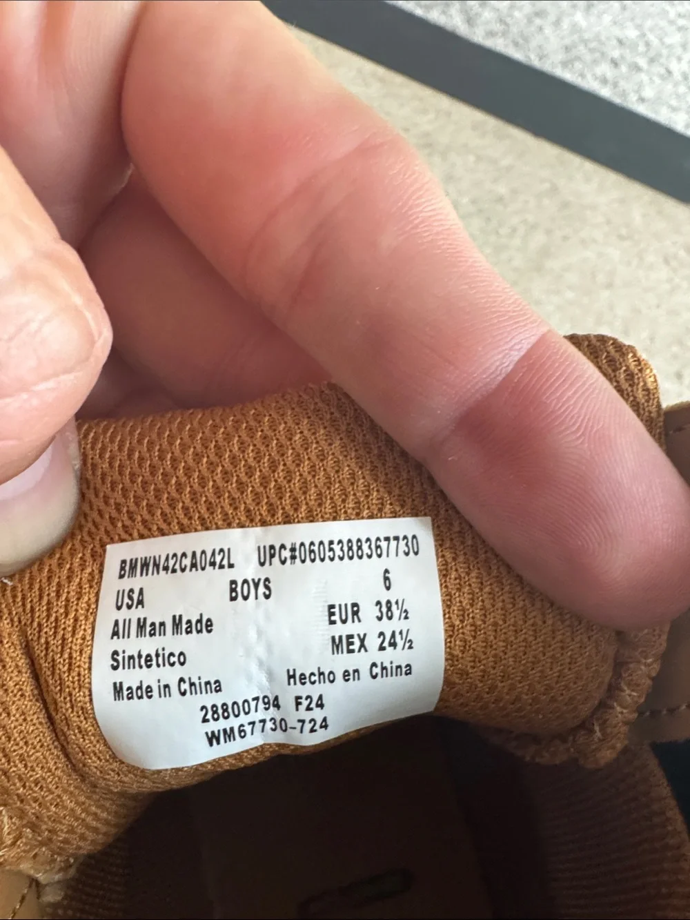 Boys size 6 work boots